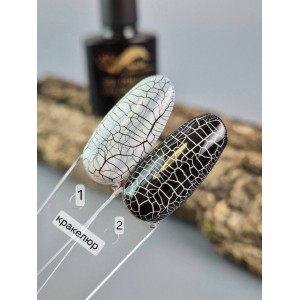 Гель лак SVN Кракелюр, білий №1, 10мл. Photo 2